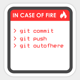 Git out of Here Sticker